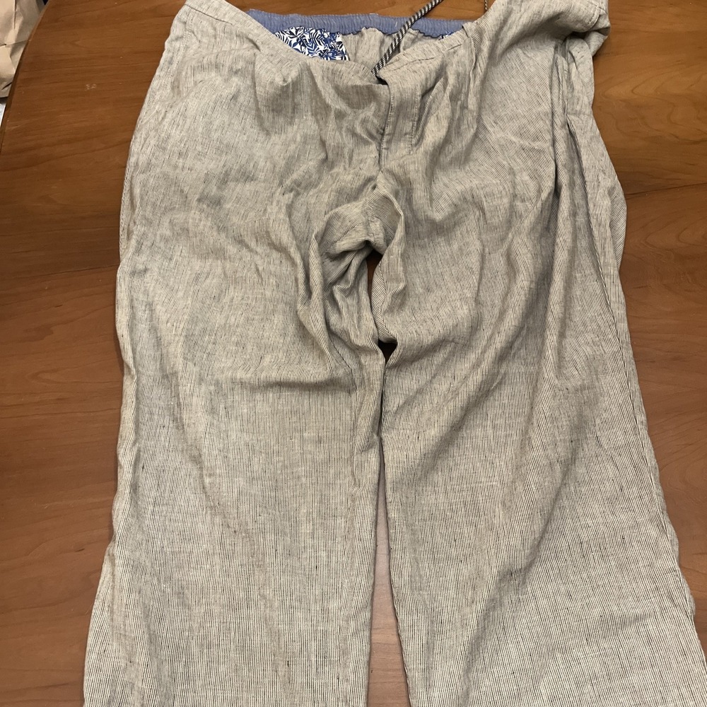 Tommy Bahama NWT Big And Tall 5XLB Island Sands Stripe Pants Linen Blend - Picture 6 of 10